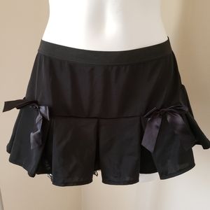Spencer's Gifts Black Skirt with Bows